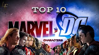 Top 10  Marvel vs DC Characters  DC vs Marvel  List Edu [upl. by Nivi]