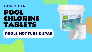 1INCH 1LB Pool Chlorine Tablets Review  MrBee Chlorine Tablets for Swimming Pools Hot Tubs amp Spas [upl. by Ronyar]