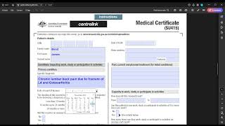 How to fill out Centrelink Medical Certificate SU415 [upl. by Kcirddehs99]