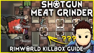 RimWorld Defense Guide  Shotgun Tunnel Meatgrinder Killbox 2024 15 [upl. by Earezed]