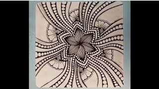 100 day Zentangle  22 [upl. by Aaronson925]