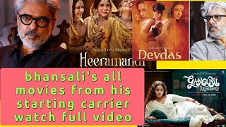 Sanjay leela bhansalis all movies from starting carrier to now sanjayleelabhansali viralvideo [upl. by Howard]