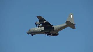 US Air Force Lockheed Martin MC130J Commando II 195950 Landing Rota Air Base LERT [upl. by Ruhtra]