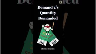 Difference between Demand amp Quantity Demanded  Ch 3  Demand  Microeconomics  Class 11 shorts [upl. by Redfield]