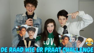 DE RAAD WIE ER PRAAT CHALLENGE met HUGO en TOBIAS  Bibi [upl. by Shelman511]