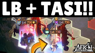 LB BUFF TILE  TASI IS INSANE For AFK STAGES TASI FOUND HER HOME AFK Journey [upl. by Sirahs189]