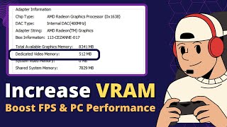 Increase VRAM on Windows 10 amp 11  Boost FPS amp PC Performance FREE [upl. by Niltac]