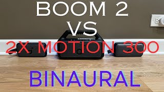 Soundcore Boom 2 vs 2x Soundcore Motion 300  Binaural Audio [upl. by Suisyola]