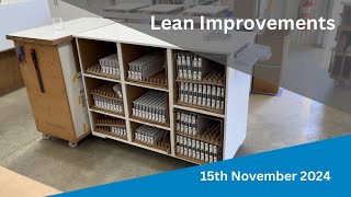 Lean Improvements 15th November 2024 [upl. by Christye]