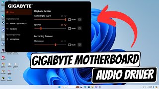 How to download gigabyte motherboard audio driver on windows 11 [upl. by Addam]