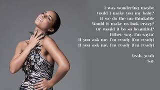 Alicia Keys  07 UnThinkable Im Ready Lyrics [upl. by Waverley]