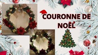 COURONNE DE NOEL noel action diy diyhomedecor [upl. by Hannahc]