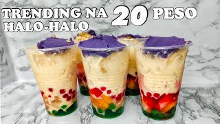 TRENDING NA HALOHALO PANG NEGOSYO HOME MADE LAHAT NG SANGKAP KAYA MASARAP [upl. by Dream]