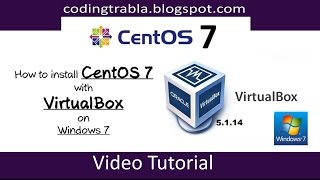 How to install CentOS 7  GNOME desktop  with VirtualBox on Windows 7 byVS [upl. by Bank]