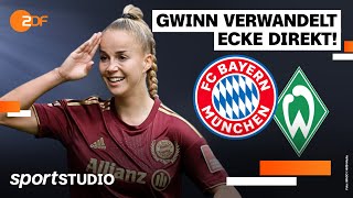 FC Bayern München – Werder Bremen Highlights  FrauenBundesliga 2 Spieltag 202223  sportstudio [upl. by Ivad]