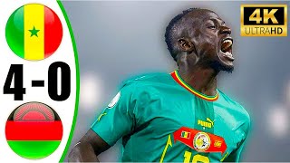 Senegal vs Malawi 40 Highlights All Goals 2024 HD [upl. by Neerahs]