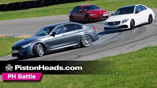 Alfa Romeo Giulia Quadrifoglio vs BMW M3 Comp Pack vs MercedesAMG C63 S  PH Battle [upl. by Sad]