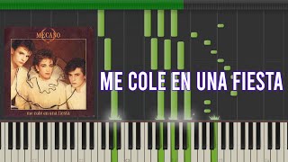 Mecano  Me cole en una fiesta TUTORIAL EN TECLADO [upl. by Robenia550]