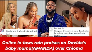 DAVIDO BABY MAMA AMANDA IS THE REAL MRS ADELEKE ONLINE INLAWS VOICE THEIR MINDS [upl. by Assiruam]