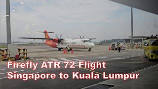 Firefly Flight from Singapore Seletar Airport to Kuala Lumpur Subang Airport [upl. by Jeralee]