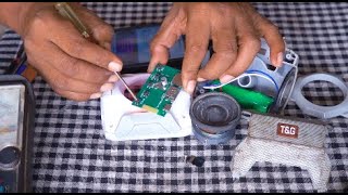 DIY Electricity he try to repair old mini speaker no power [upl. by Irrek]