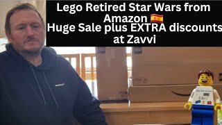 Lego Haul  Star Wars Retired Sets From Amazon 🇪🇸 Plus Zavvi Huge Sale Plus Extra 10 OFF Reselling [upl. by Aliel346]