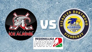 Highlights I Regionalliga NRW 2425 Ratinger Ice Aliens  Eisadler Dortmund 101124 [upl. by Ettesel950]