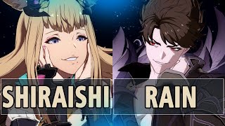 GBVSR🔥Shiraishi Metera Vs RAIN Belial🔥 High Level Gameplay [upl. by Hait]