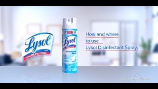 How and where to use Lysol Disinfectant Spray [upl. by Madlin]