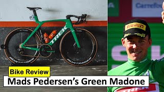 Mads Pedersens Green Trek Madone 2023  Bike Review [upl. by Ahsinroc]