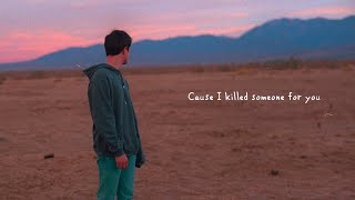 Alec Benjamin  If I Killed Someone For You Official Lyric Video [upl. by Viveca]