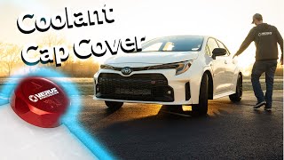 How to Install our Coolant Cap Cover on the GR Corolla [upl. by Garibull687]