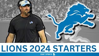 Detroit Lions Starters For 2024 Entering Their Week 1 Game Against The Los Angeles Rams [upl. by Anes711]