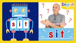 🤖 Learn to Read the Fun and Easy Way  Blending Letter Sounds  CVC Words with satipn  Kids phonics [upl. by Eltsirhc]