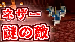 マイクラ 実録！ネザーに現れた謎の敵！！！：実際の映像あり Minecraft [upl. by Oznola]