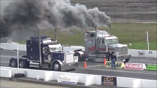 Racing Giants Semi Truck Drag Racing At Sanair 2015 [upl. by Anig]