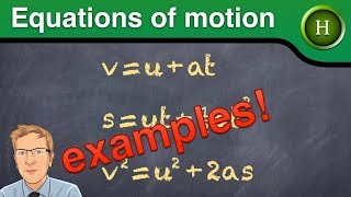 Equations of motion examples Higher Physics [upl. by Curt]