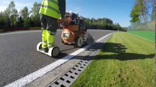 Line Painting at the Spa Belgium Race Circuit [upl. by Susumu]