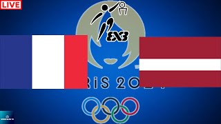 2024 PARIS OLYMPICS FRANCE vs LATVIA MEN’S 3x3 BASKETBALL SEMIFINALS LIVE GAME CAST amp CHAT [upl. by Xela]