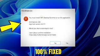 You must install NET Desktop Runtime to run this application in Windows 11  10 87  How To Fix ✅ [upl. by Ajroj449]