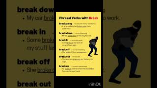 Phrasal Verb With BreakEnglish Vocabulary shorts  Short videos shorts [upl. by Llereg170]