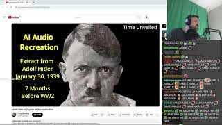 Forsen Reacts to Adolf Hitler in English AI Reconstruction [upl. by Xuaeb]