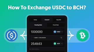 How To Convert USDC To Bitcoin Cash BCH [upl. by Girard539]