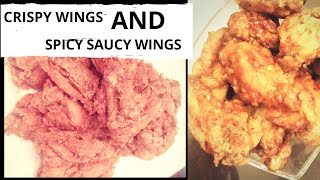 Crispy wing And spicy saucy wing Recipe By Zunaira Bashir Butt My kicthen My Passion [upl. by Ramburt530]