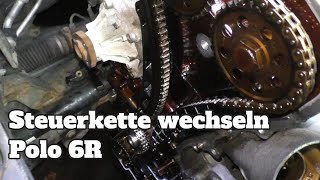 Steuerkette wechseln  Polo 6R  Motorcode CGPA CGPB [upl. by Pardner]