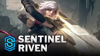 Sentinel Riven Skin Spotlight  League of Legends [upl. by Retxab41]