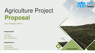 Agriculture Project Proposal PowerPoint Presentation Slides [upl. by Elehcor822]