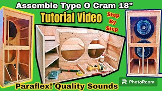 ASSEMBLE PARAFLEX TYPE O DUAL 18quotSUBWOOFER BOX TUTORIAL VIDEO THE BEST SUBWOOFER 4000WATTS [upl. by Anelem154]