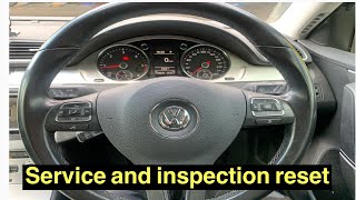 VW Passat 20122017 service and inspection light reset [upl. by Atterrol225]