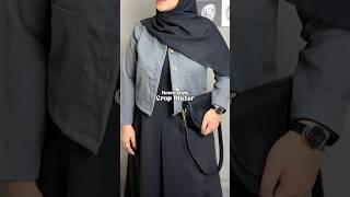 OUTFIT PAKAI CROP BLAZER ytshortsvideo ytshorts viralvideo youtubeshorts ootd fypyoutube fyp [upl. by Iroak]